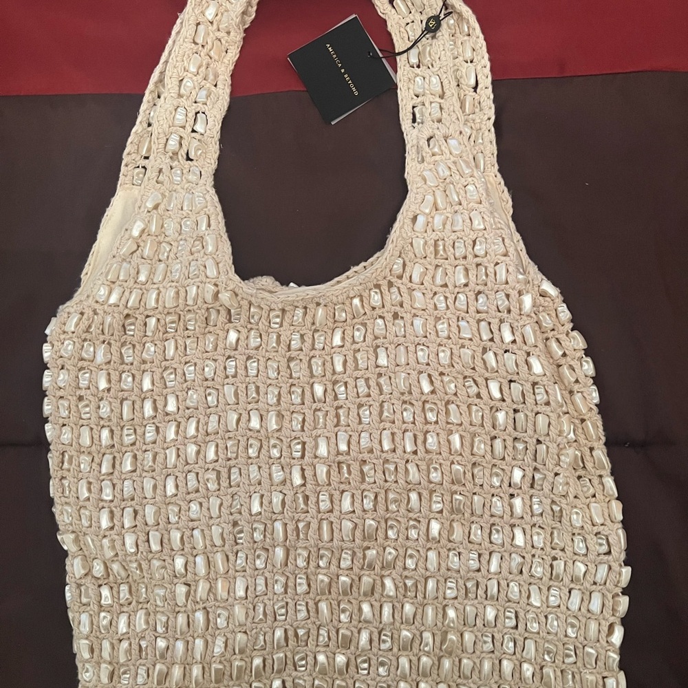 American & beyond slouchy pearl bag